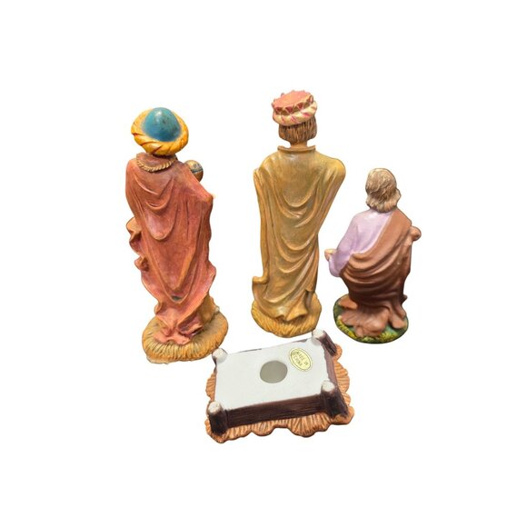 Vintage Nativity Scene Figurines Ceramic Set Of 4 - Picture 5 of 10